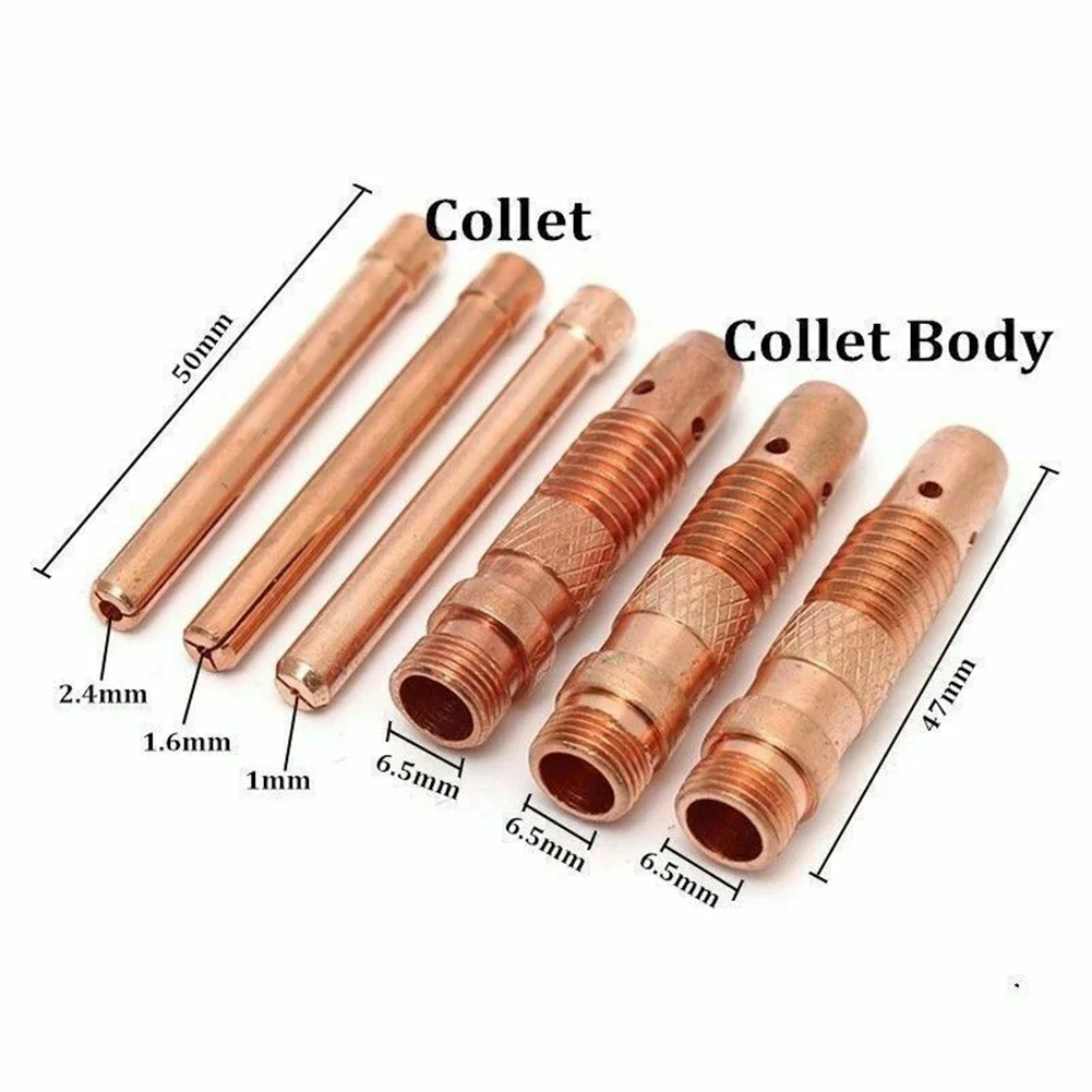 

Air-cooled Torches Collet 17 Pcs/Set Accessories For Air-cooled Torches For Water-cooled Torches Lanthanide Tungsten