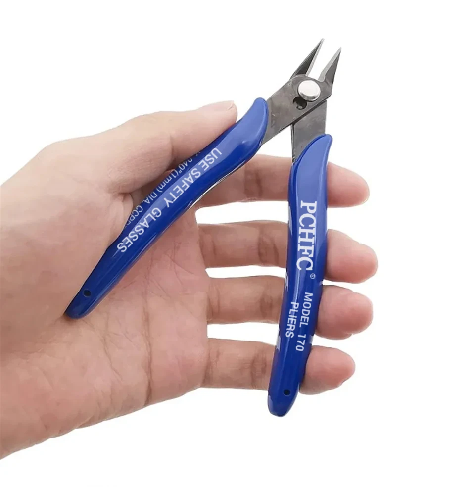 1PCS Flush Diagonal Nippers Wire Cutting Pliers, Precision Hand Tool for Electronic Maintenance DIY Hobby Craft Repairs ANENG
