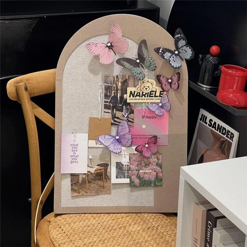 GO-Butterfly Photo Board Photo Display Wall Butterfly Photo Collage Board Home Desktop Decor Birthday