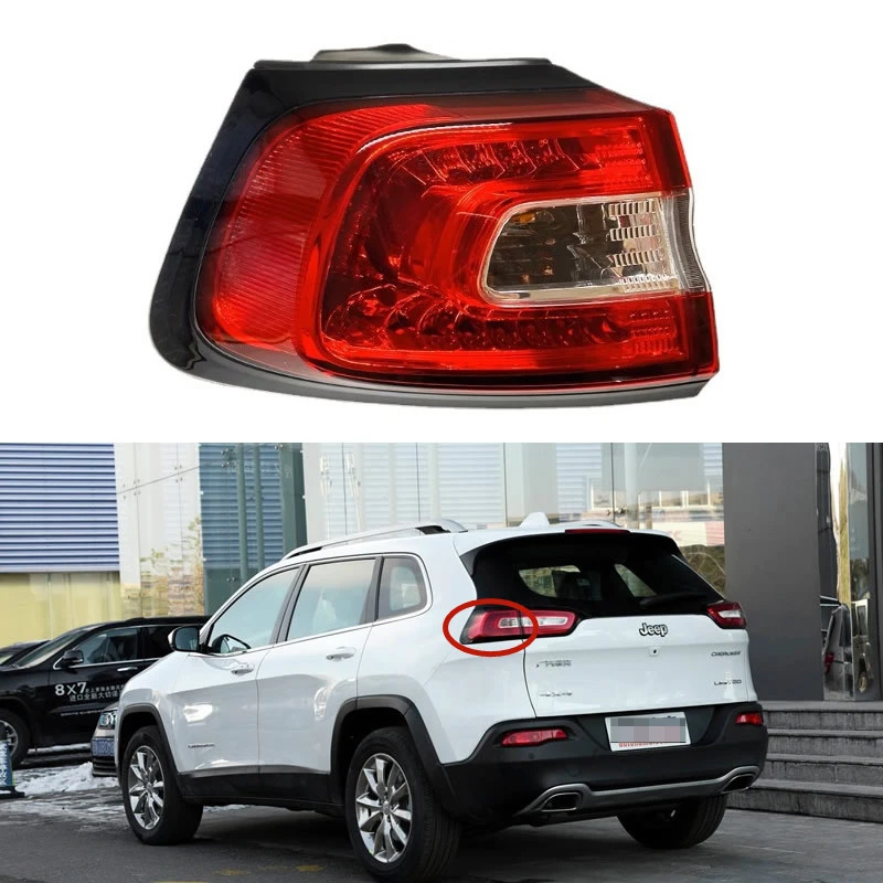 For Jeep CHEROKEE 2015 2016 2017 2018 Car Accessories Rear Outer Tail Light Assembly Brakel lamp Parking Lights Rear lamp