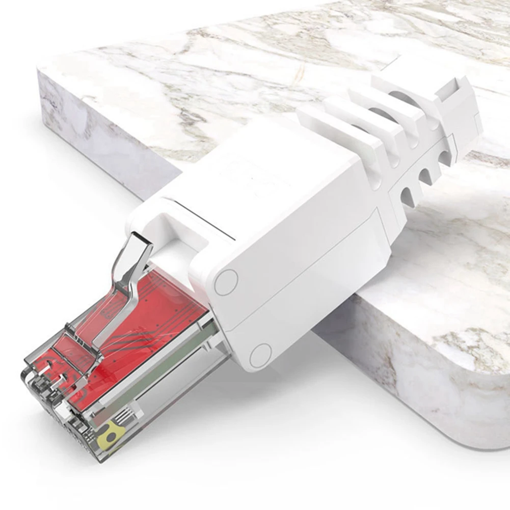 N34R_5 PCS RJ45 Wire-Punch Ethernet-stekker Eenvoudige doe-het-zelf-netwerkbeëindiging