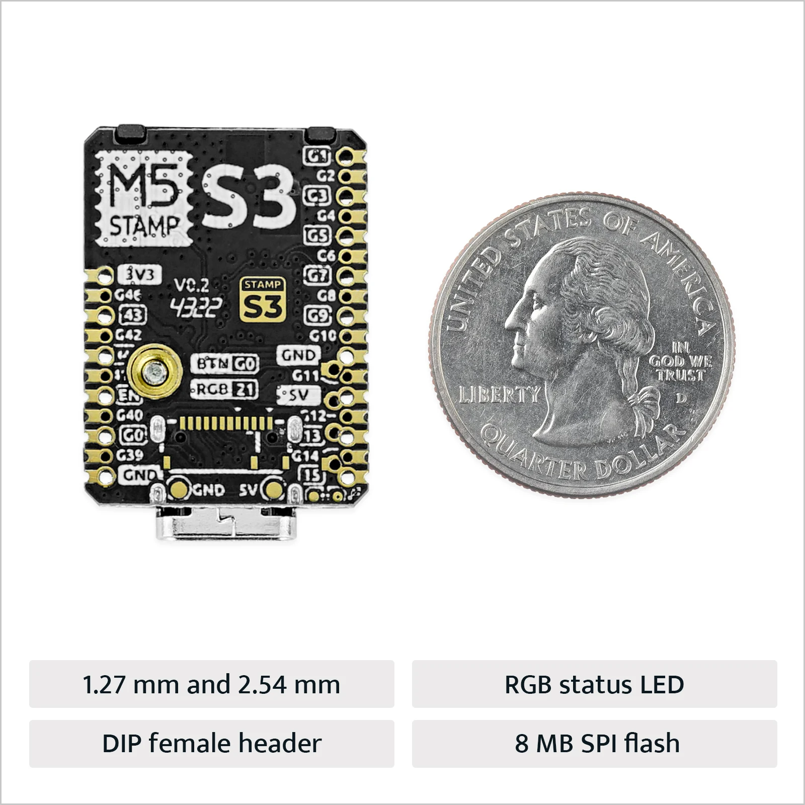 Kép 5: M5stack Hatósági m5stamp ESP32S3 Modul