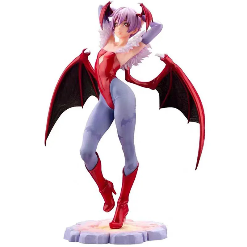 Darkstalkers Morrigan Aensland Anime Figure Lilith Action Figurine Pvc Statue Felicia Figure Girl Halloween Model Collection Toy