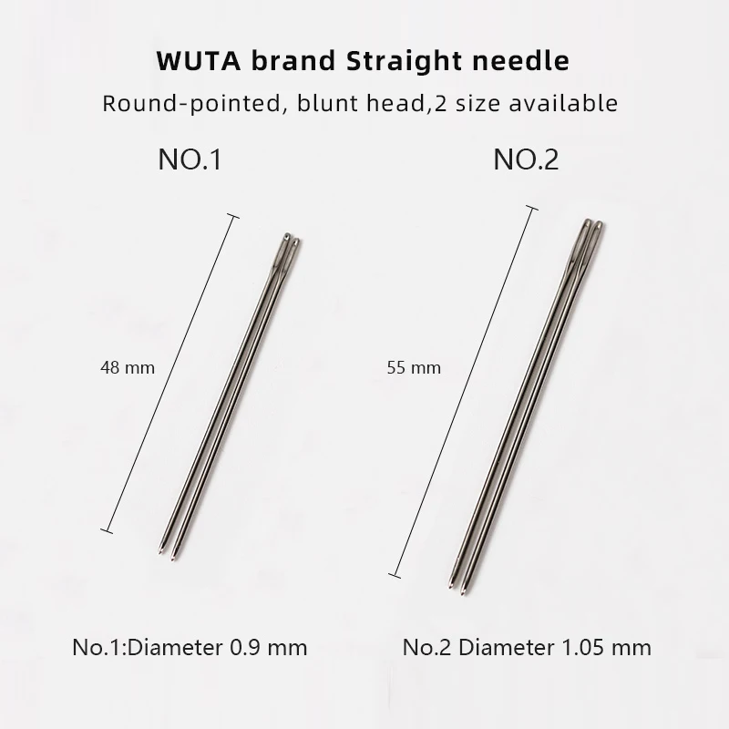 WUTA 30pcs aghi curvi in pelle pratico tipo C occhi grandi riparazione materasso aghi per cucire a mano per ago per tessitura trapuntato a mano