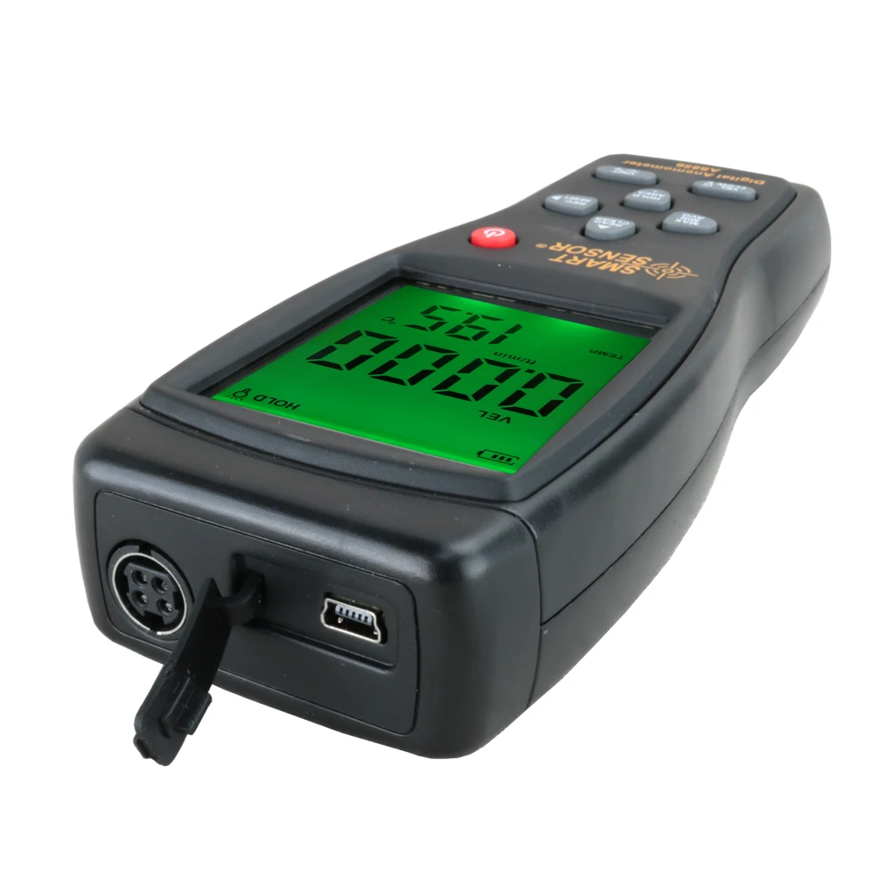 Smart Sensor speed meter AS856 Digital Handheld Split type anemometer Airflow Meter Impeller Airflow Meter