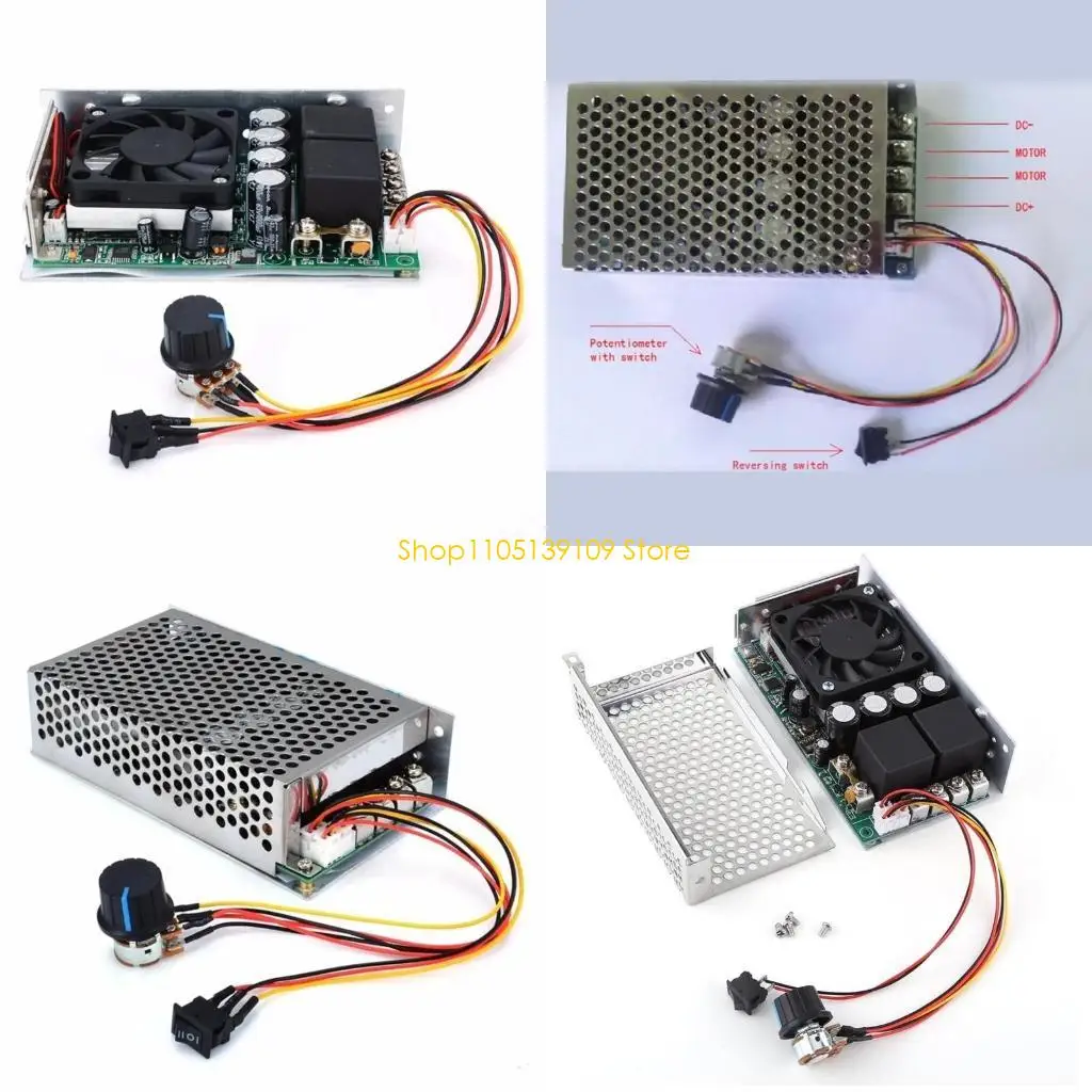 

Контроллер скорости 3000 Вт 3000 Вт 0-100% регулятор скорости управления моторным сигналом DC10-50V Программируемый обратимый