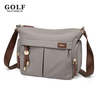 Bolso cruzado de GOLF para mujer, bolso de hombro cruzado de nailon, impermeable, versátil, para teléfono móvil, antirrobo negro para mujer