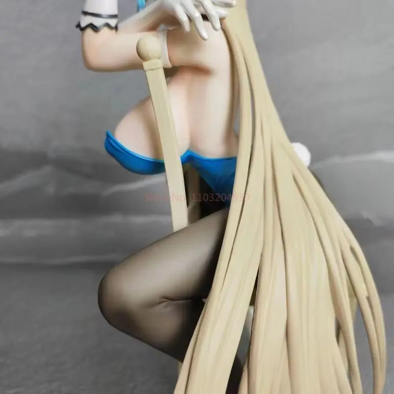 Nowa niebieska figurka archiwum Ichinose Asuna Anime Bunny Girl pcv figurka zabawka gra statua dorosły model kolekcjonerski lalka