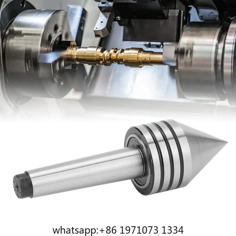 Tailstock Live Center HSS 60 Degree Accuracy MT2 High Toughness Lathe Tailstock Accessories for CNC