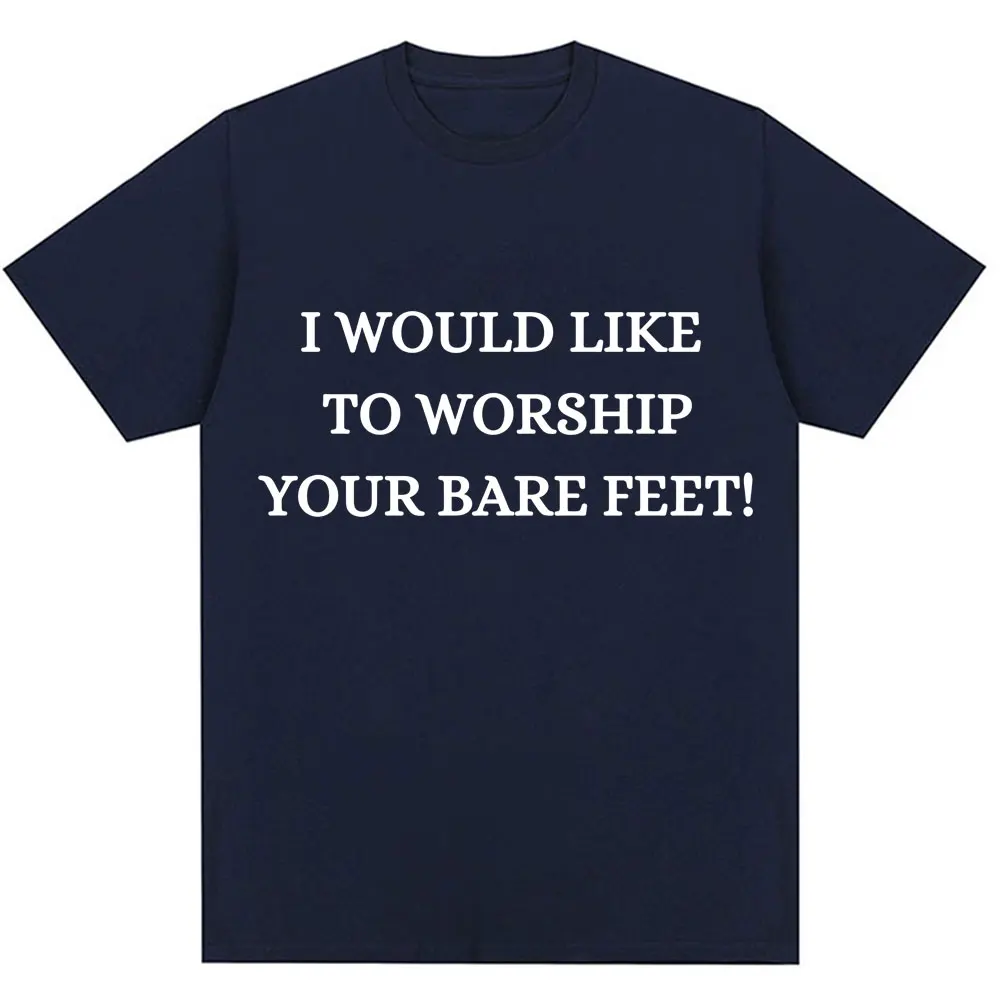 مضحك سأحب العمل أقدامك العارية تي شيرت الرجال النساء الفكاهة نكتة إقتباس قصيرة الأكمام المتضخم القطن تي شيرت غير رسمي