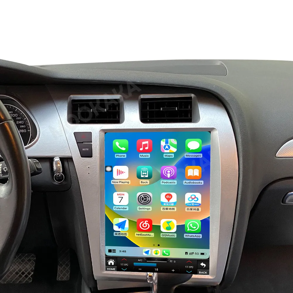 

12.1 Inch T-Style Screen Android 13 8+256GB Car Stereo For Audi A4L 2009-2012 GPS DVD Navi Multimedia Player Radio DSP Head Unit