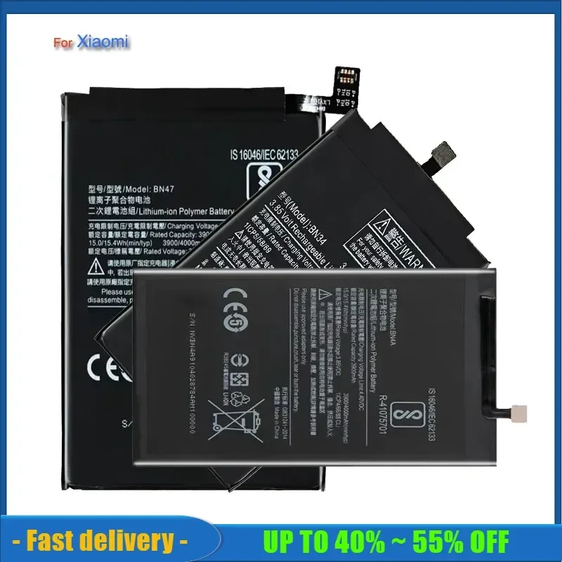 Battery BM3A BM3B BM48 BM49 BM50 For Xiaomi Mi Max 1 2 Max2 MIX 2 2S Note 2 3 Note3 Mobile Phone Replace Bateria High Capacity