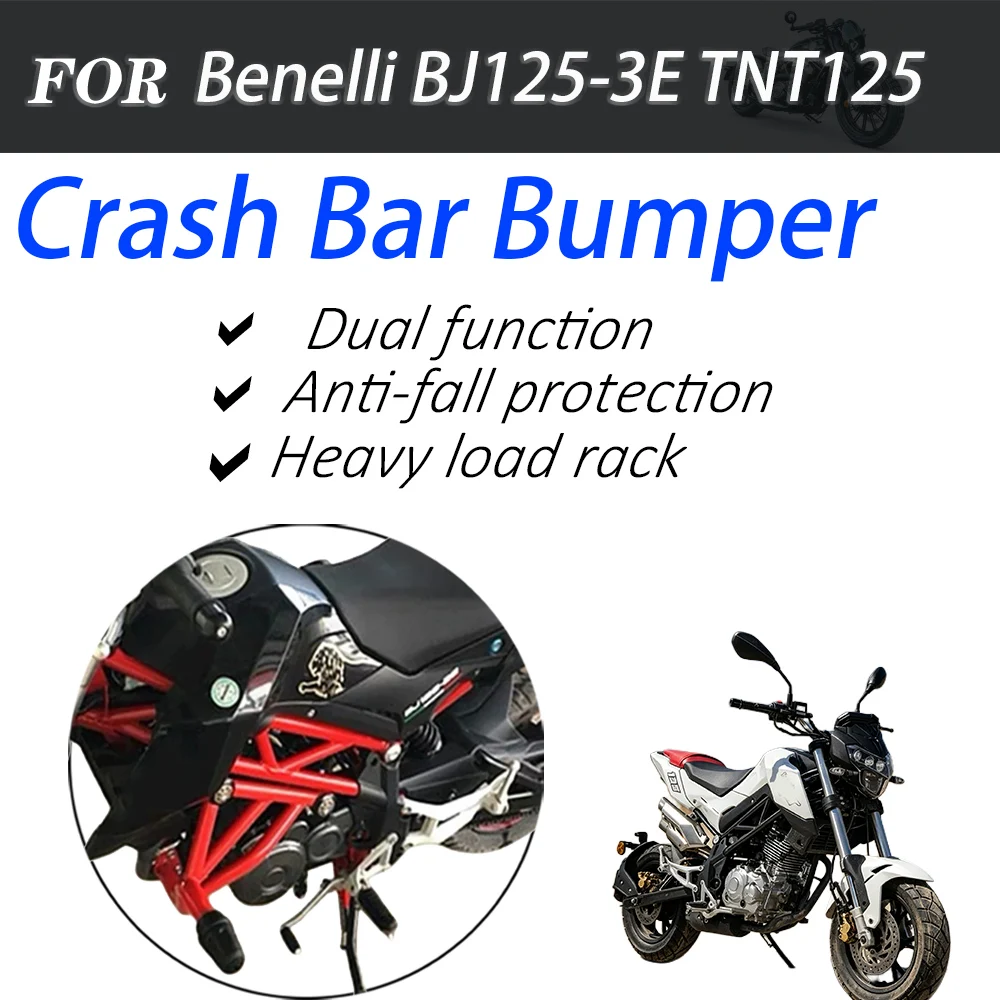 Robuster Sturzbügel-Stoßfänger für Benelli BJ125-3E Little Dragon Motorrad, Schutz- und Gepäckträger-Teile