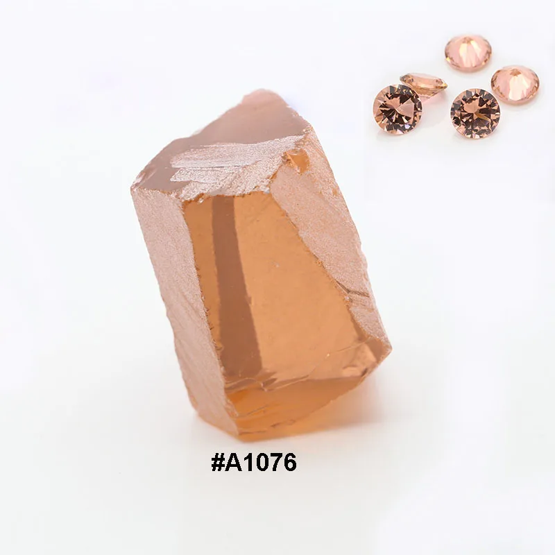 250g Nanosital Salmon A1076 Rough Stone Synthetic Gems For Artificial Gemstone Making