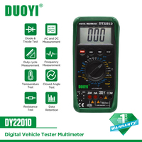 DUOYI DY2201D Handheld Professional Digital Multimeter With Speed Conversion SensorNon-contact RPM Dwell Angle Frequency Temp