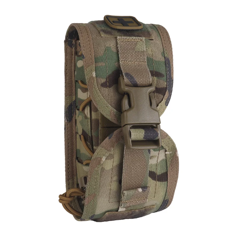 Compact MOLLE First Aid Pouch V2 Rapid Deployment Medical Kit w/ Quick-Release System Survival/Hunting/Camping Essentials