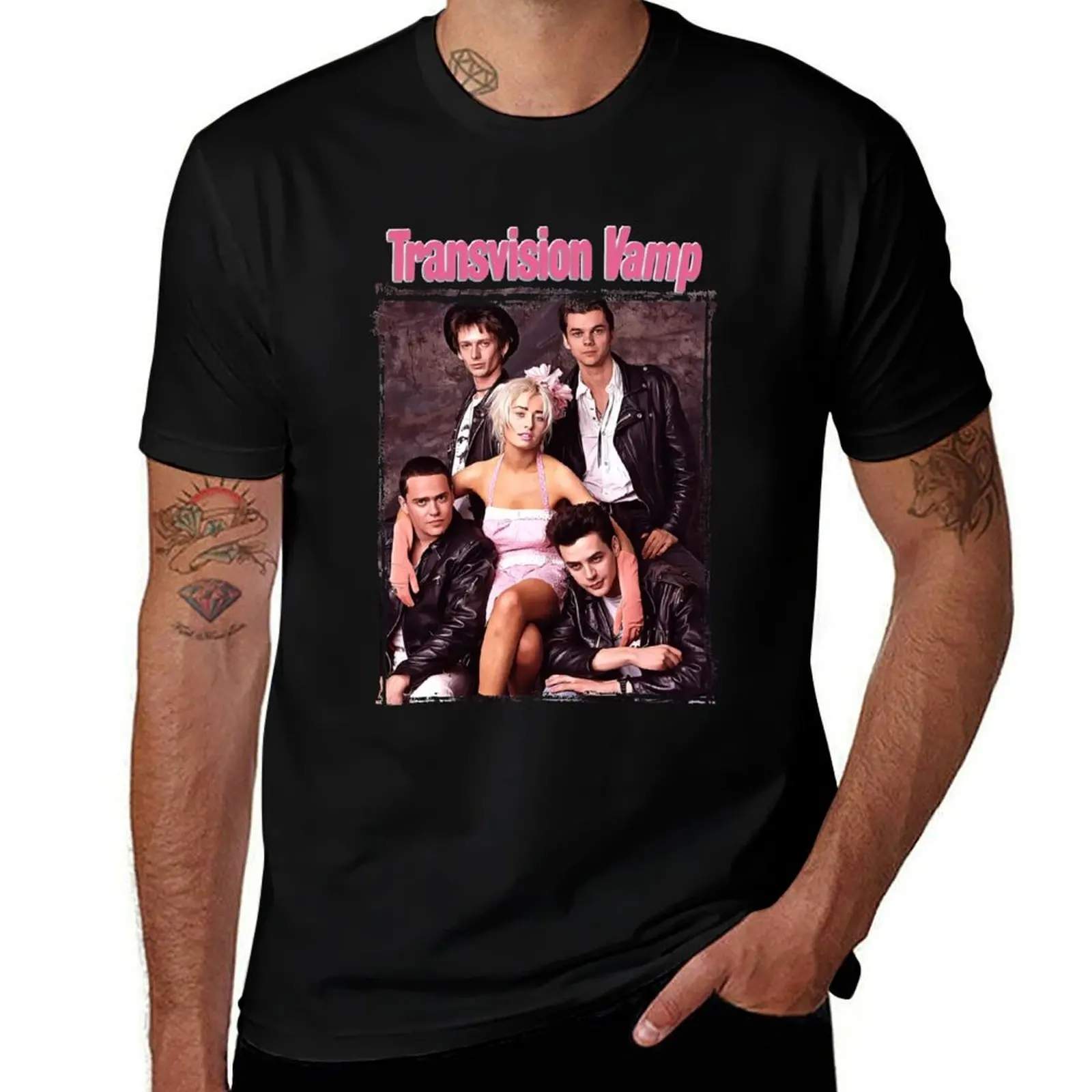 

Transvision Vamp with Wendy James Classic T-Shirt Work Short Sleeve Cotton Top