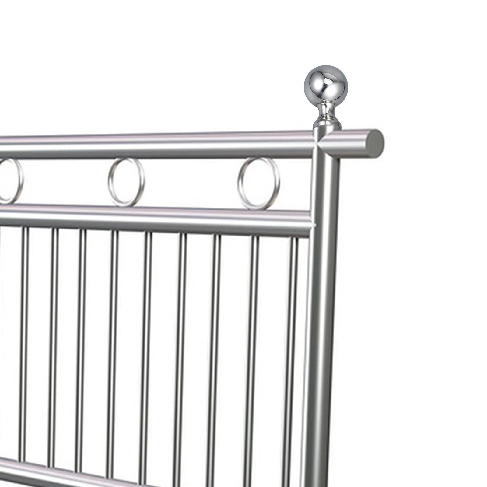 

Stainless Steel Ball Fence Post Caps Handrail Banister Flag Pole Toppers Guardrail Cover Outdoor Durable Construction