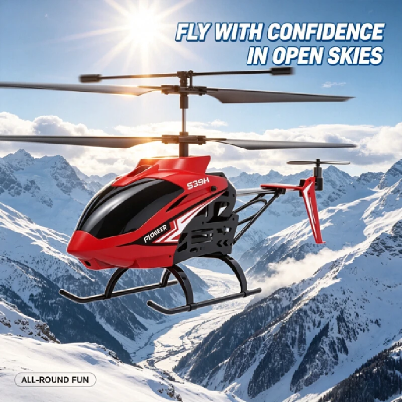 Syma S39h Crash Resistant Rc Helicopter Simulation Model Remote Control Plane Kids Indoor Flying Toy Gift For Boys Children