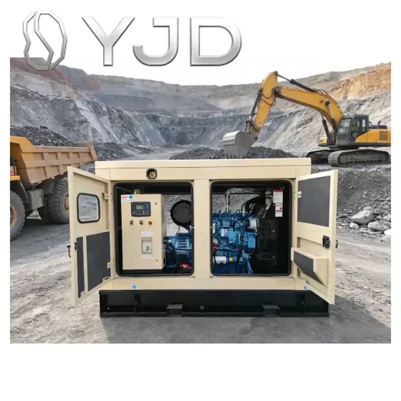 YJD 20KW 25KW 30KW 50KW All Copper Silent Open Frame Generator 220V/380V 1500Rpm 50/60Hz 90% Efficienc 24V DC Electric Start ATS