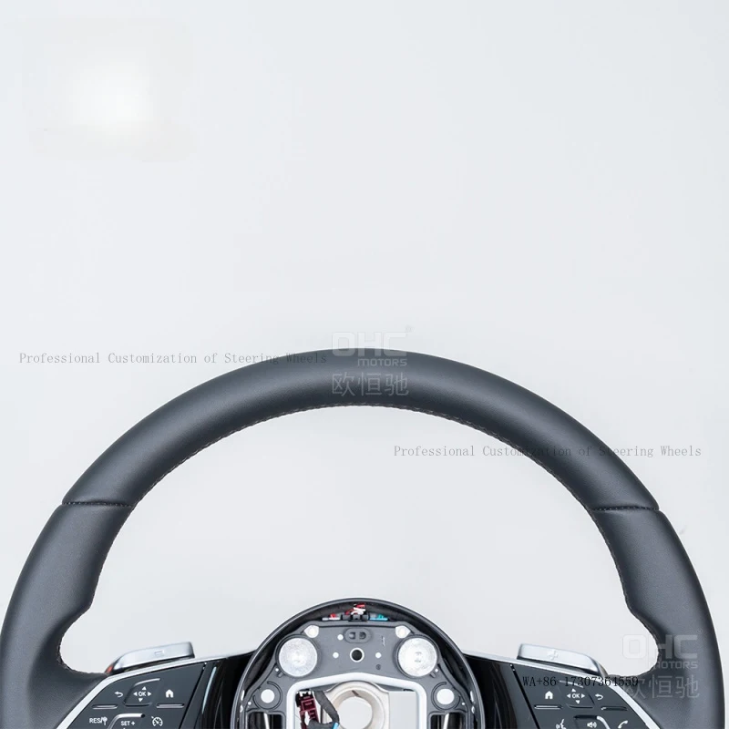 New Suitable for 10-24 Mercedes-Benz Maybach S-Class W223 modified with components, German-style full-leather car steering wheel
