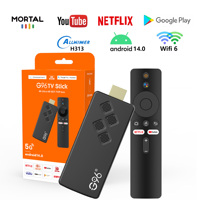Mortal TV Stick Q2 Android14 4K HDR10 Voice Control Wifi 6 High Speed AllwinnerH313 Netflix BT5.0 G96 Mini Media Player 2GB16GB