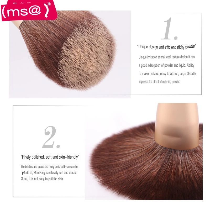 MSQ Contouring Brush, Side Shadow Brush, Angled Nose Shadow Brush, Slanted Face Side Shadow Brush, Makeup Brush