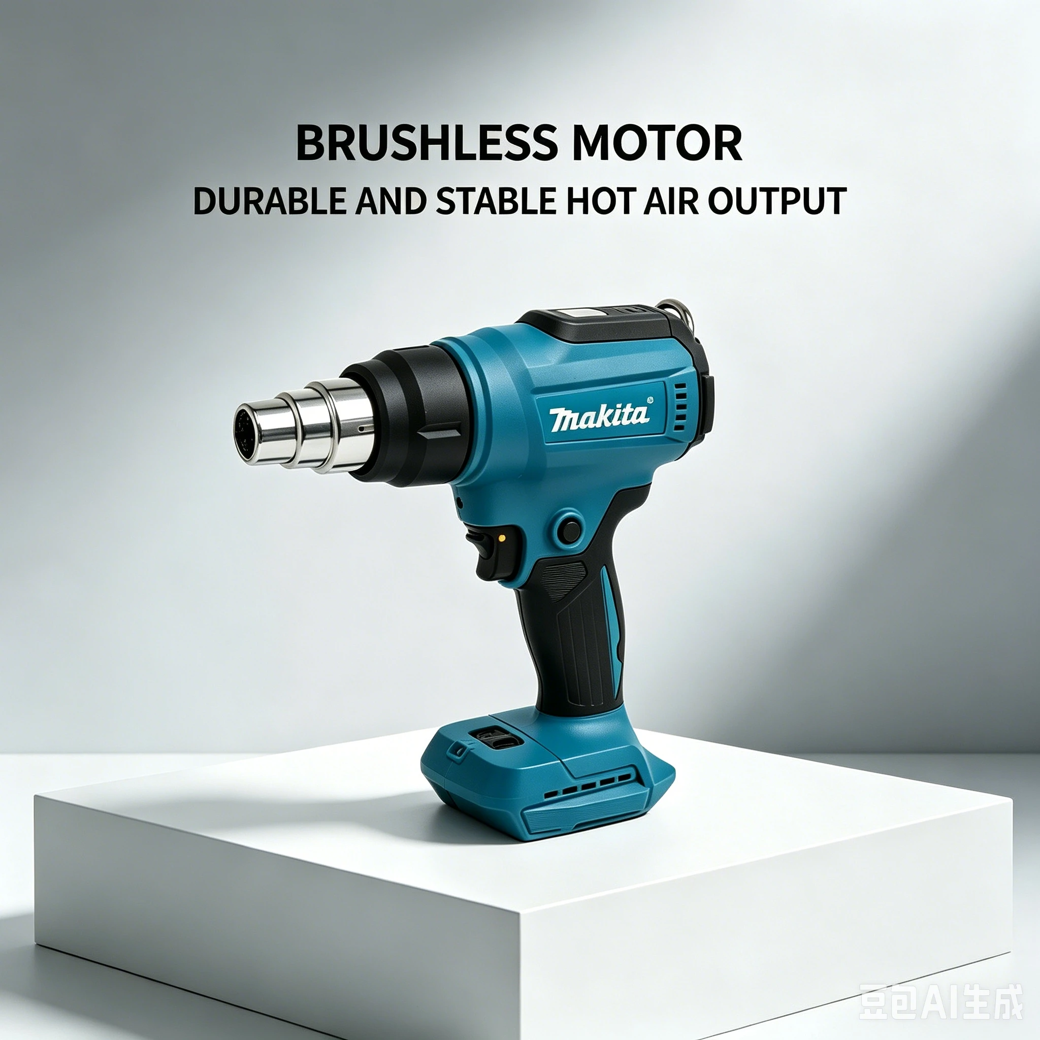 Makita18V Cordless Heat Gun with LED Display,550°C Temperature Control Handheld Hot Air Thermal Blower for Soldering (Bare Tool)