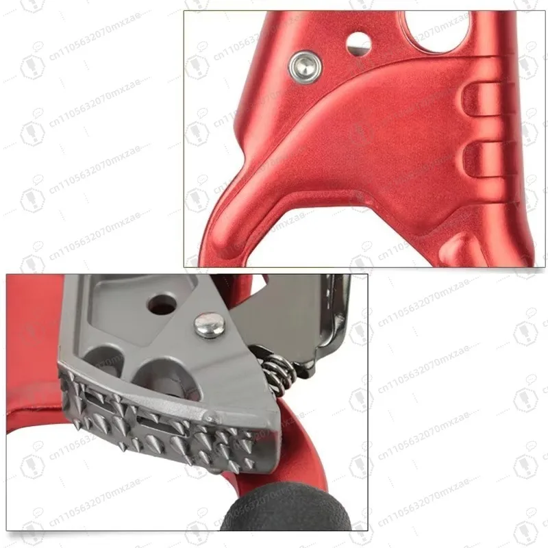 Custom Left-Handed Rope Clip Aluminum Tree Climbing Gear for Professional Climbers