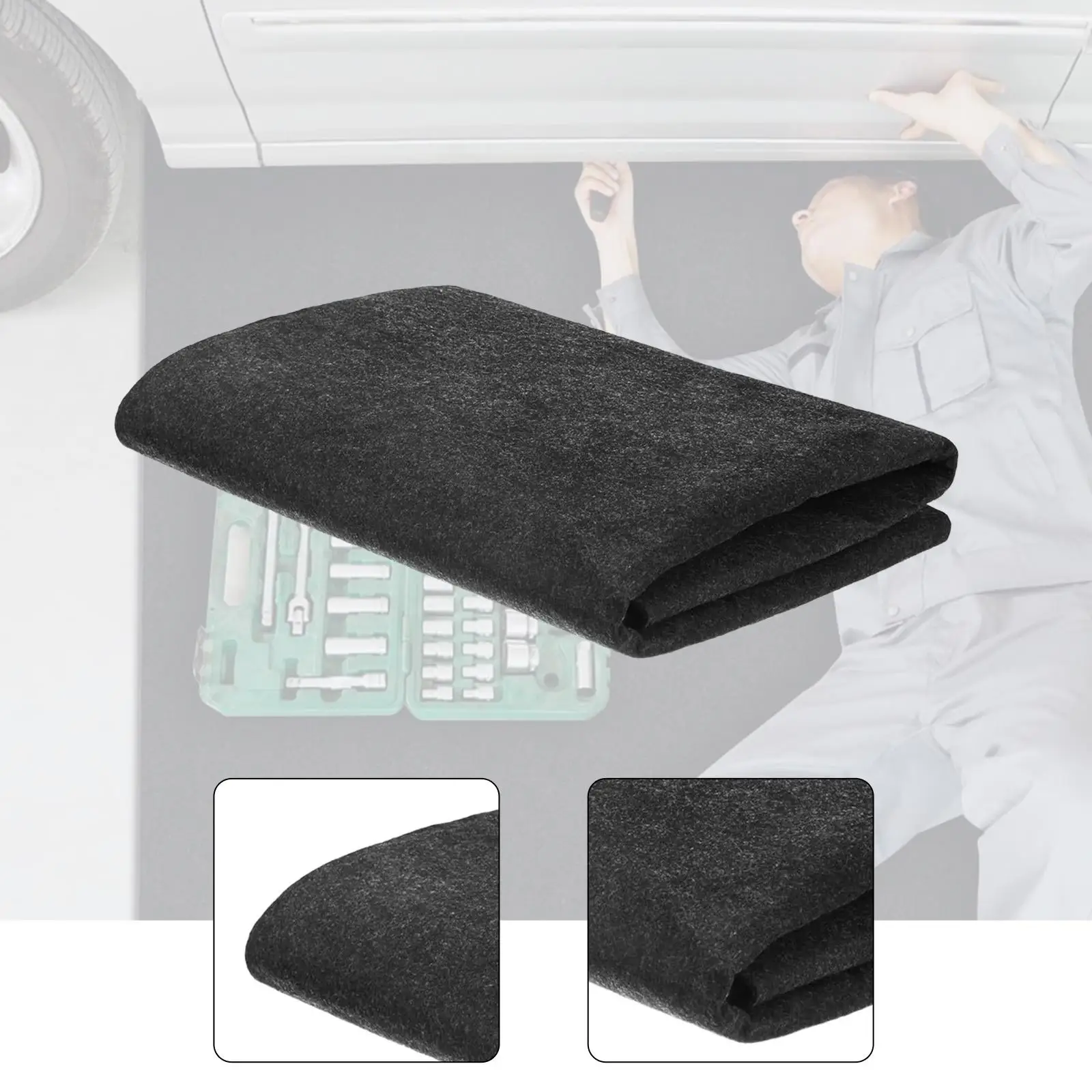 Garage Floor Mat for Under Car Oil Spill Mat Felt Washable Absorbent Oil Mat for Suvs Shop Working Driveway Motorcycle