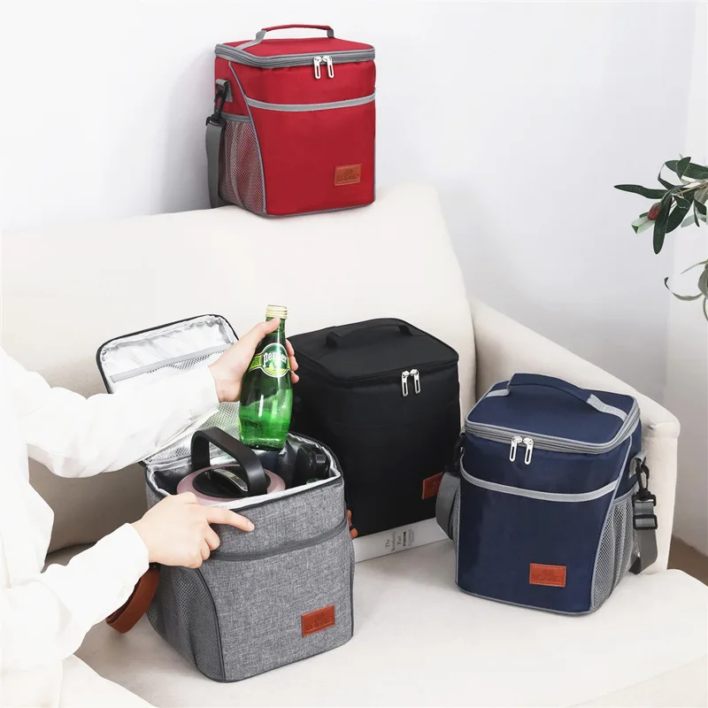 10L Heat preservation Refrigeration Bag Waterproof Foil Picnic Office Student Portable Thermal Camping Lunch Bag Dinner Ice Box