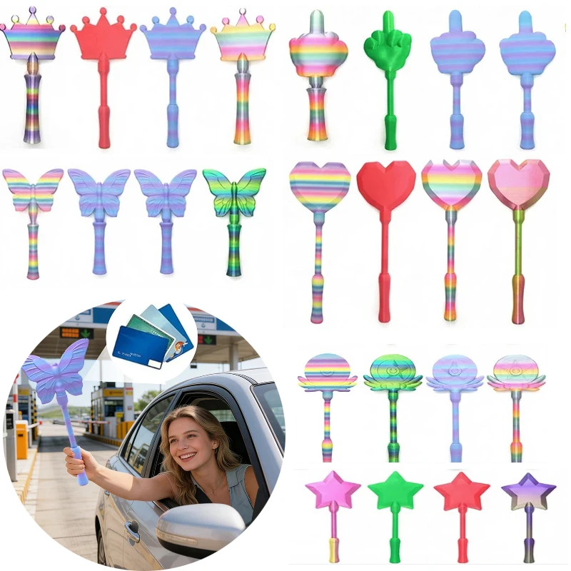 

3D Printed Wand Tap To Pay Star Magic Wand Tap To Pay Non-Contact Payment Holder Fun Novelty Card Clip For Contactless Payments