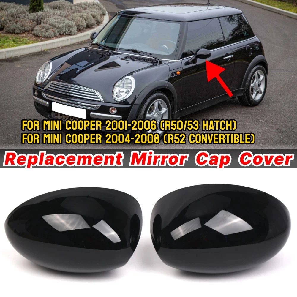 

2 шт., крышки боковых зеркал заднего вида, ручные RHD для Mini Cooper R50 R53 2001-2006 R52 2004-2008 51167030715 51167030716