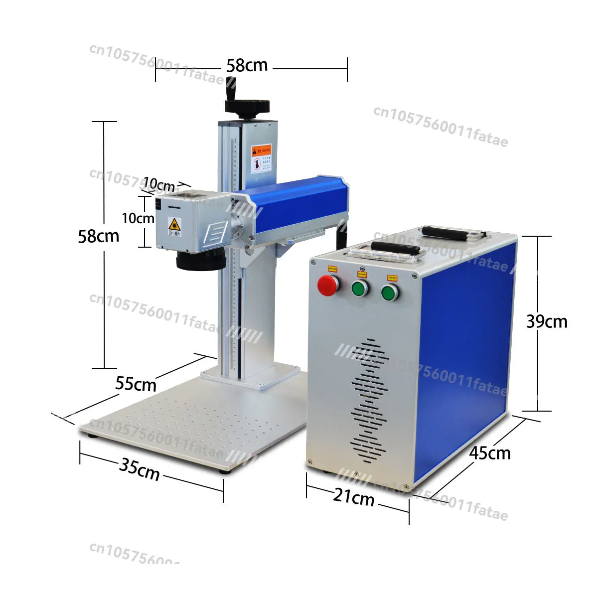 

20W 30W 50W 100W MAX RAYCI JPT Fiber Laser Marking Machine and Metal Non-metallic Marking Label