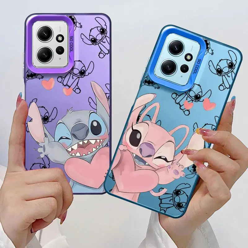 Custodia per telefono per Xiaomi Redmi 13C 12 5G 10 9T 9C A2 A1 Plus TPU Soft Cover Fundas Disney Angle Stitch