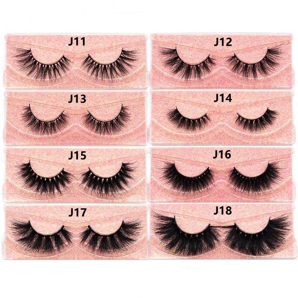 Pestañas postizas FOXESJI 3D de visón, esponjosas, gruesas, cruzadas, naturales, suaves, set de maquillaje para extensión 6