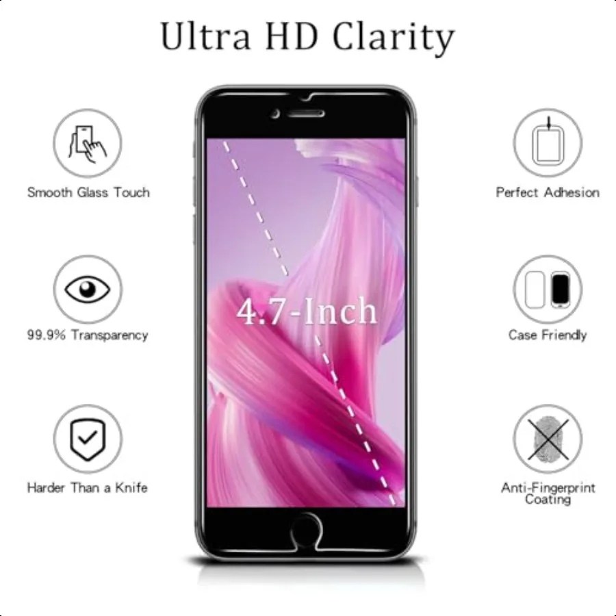 MAYtobe [2 عبوة من شاشة الخصوصية المحمية لهاتف iPhone SE 3 SE 2022 iPhone SE 2 SE 2020 من الزجاج المقسى المضاد للخدش بدون فقاعات