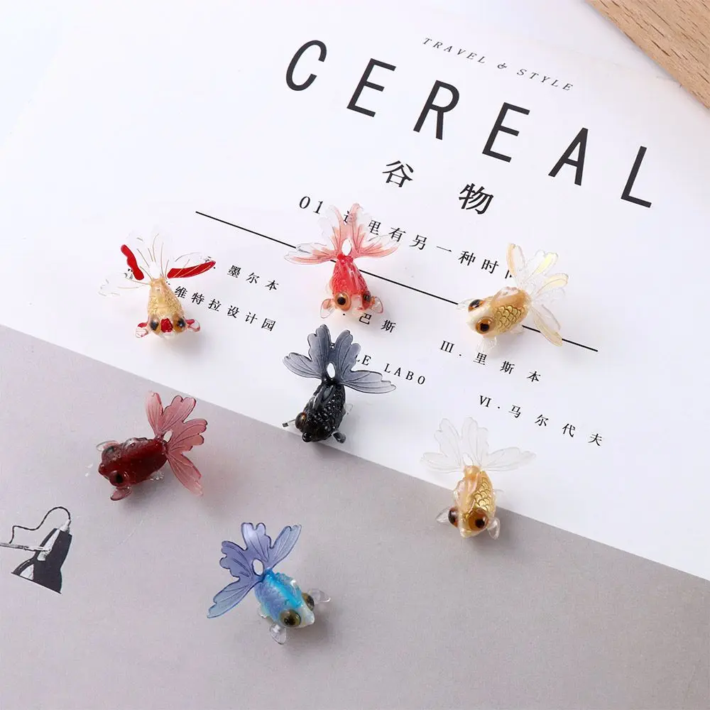 Creative Acrylic Mini Decoration Goldfish Ornament Figurines Miniature - Image 3