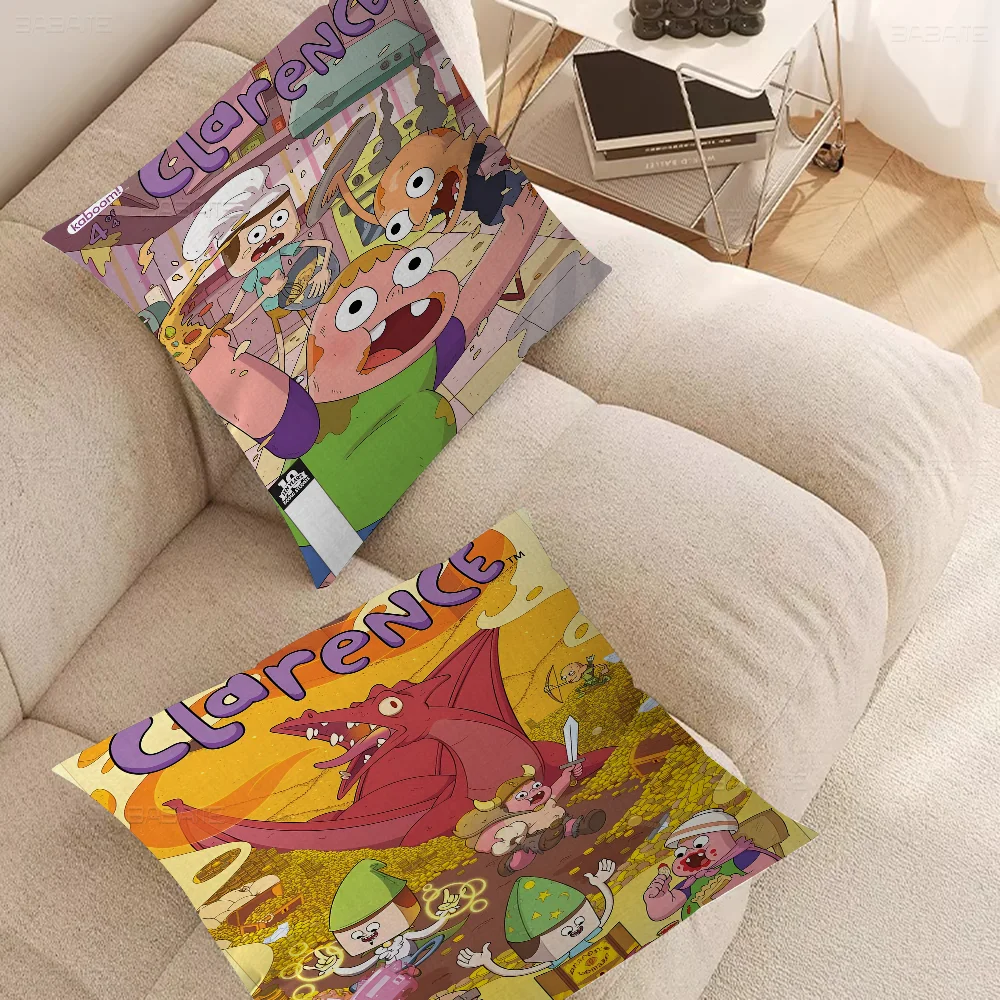 Cartoon C-Clarences Pillowcase toon Gift Cushion Cover Bedroom Home Sofa Chair Seat Decor pillow case