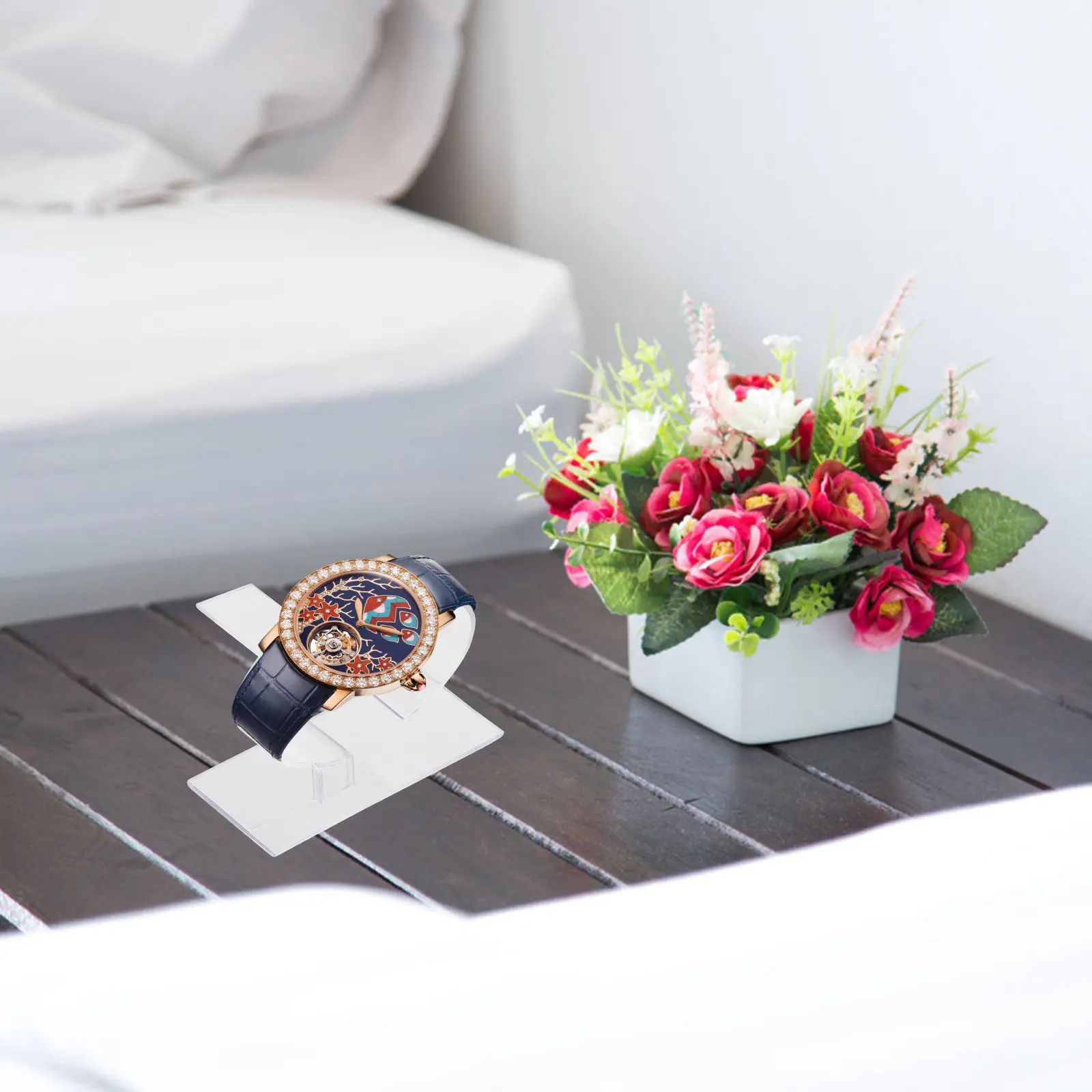 8Pcs Watch Display Stand Holder Fine Workmanship Modern Elegant Look for Watches Bracelets Watch Holders Bracelets Display Racks