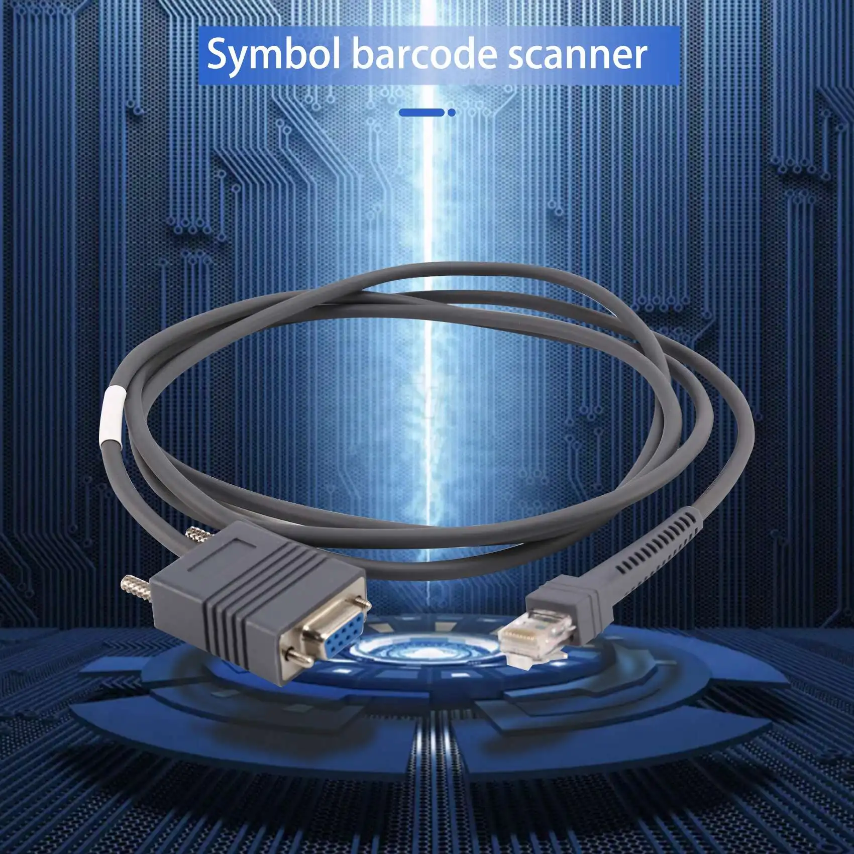 LS2208 RS232 كابل تسلسلي CBA-R01-S07PAR ماسح الباركود LS2208 6.5 قدم