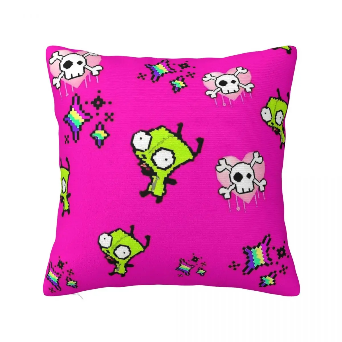 Invaders Zims Gir Pillow Cover Square Pillow Case Cushion Cover Fashion Printed Pillowcases For Sofa Home Decoration