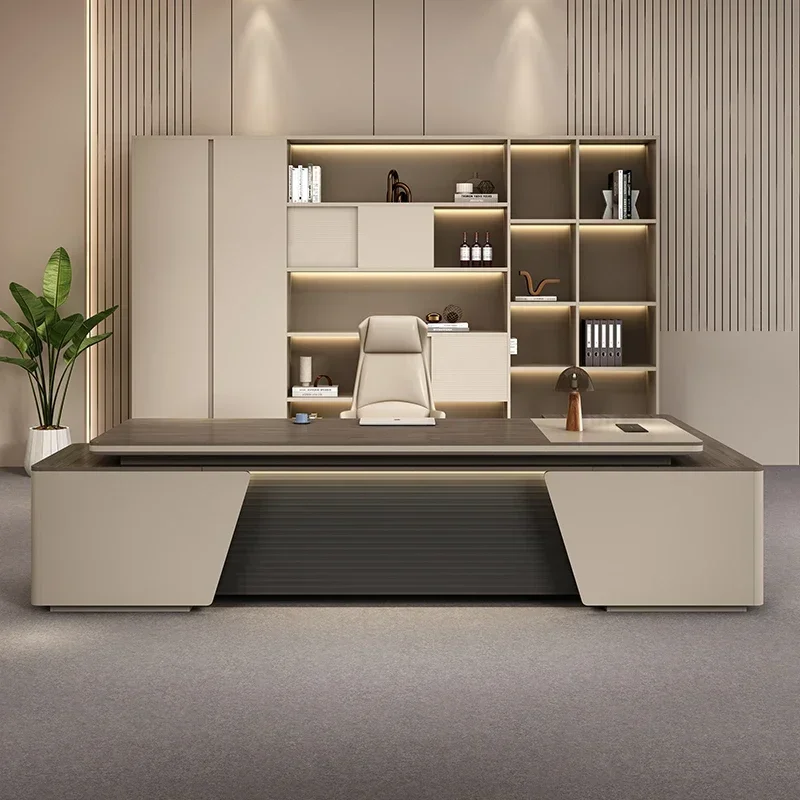 

Офисные аксессуары для рабочего стола: Угловой стол для руководителя, гладкий, регулируемый по высоте, для спальни, компьютерный, для офиса, простой, для учебы