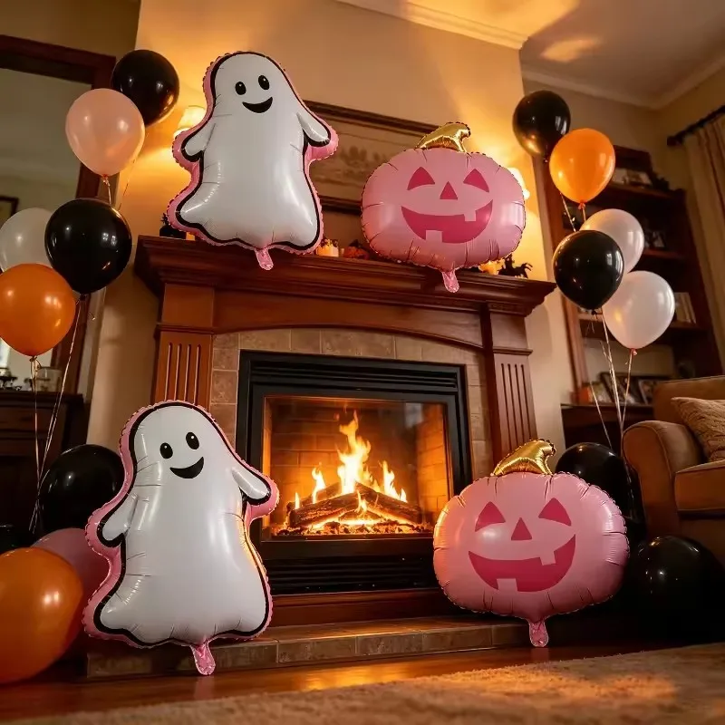 New Inflatable Pumpkin Decorations for Halloween 2026, Bouncy Inflatable Ghost, Halloween Event Decoration, Haunted House Festiv