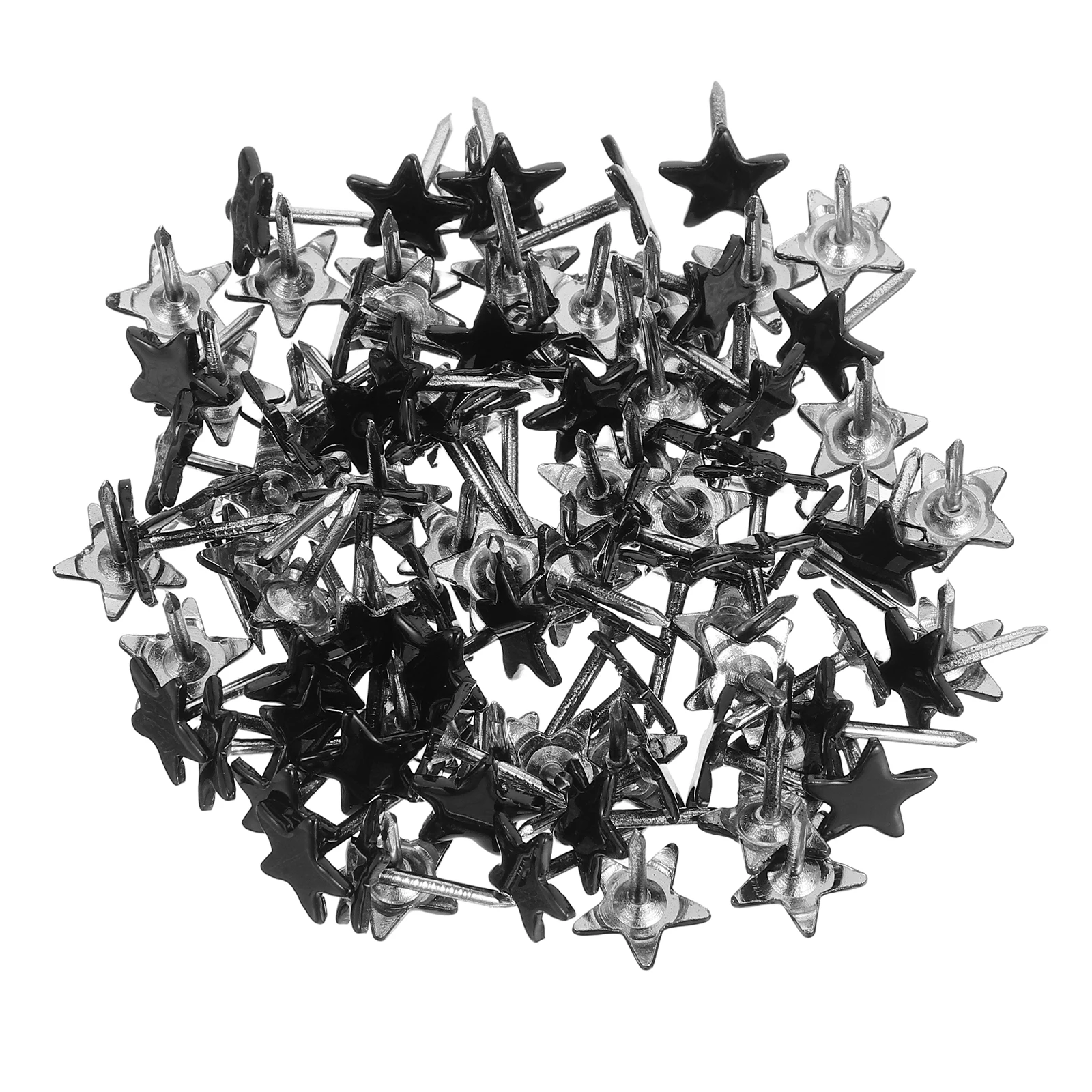 100 قطعة شكل نجمة الإبهام المسامير الزخرفية المعادن شقة رئيس دبابيس ضغط ل لوحة الفلين لوحة الإعلانات صور جدار خريطة مكتب المدرسة #3