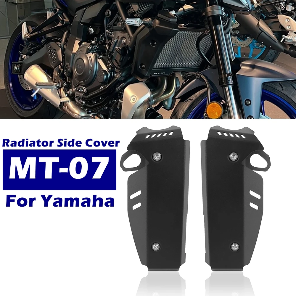 

Motorcycle Radiator Side Cover For Yamaha MT-07 MT07 MT 07 mt07 2025 Aluminum Side Radiator Grille Guard Protector Accessories