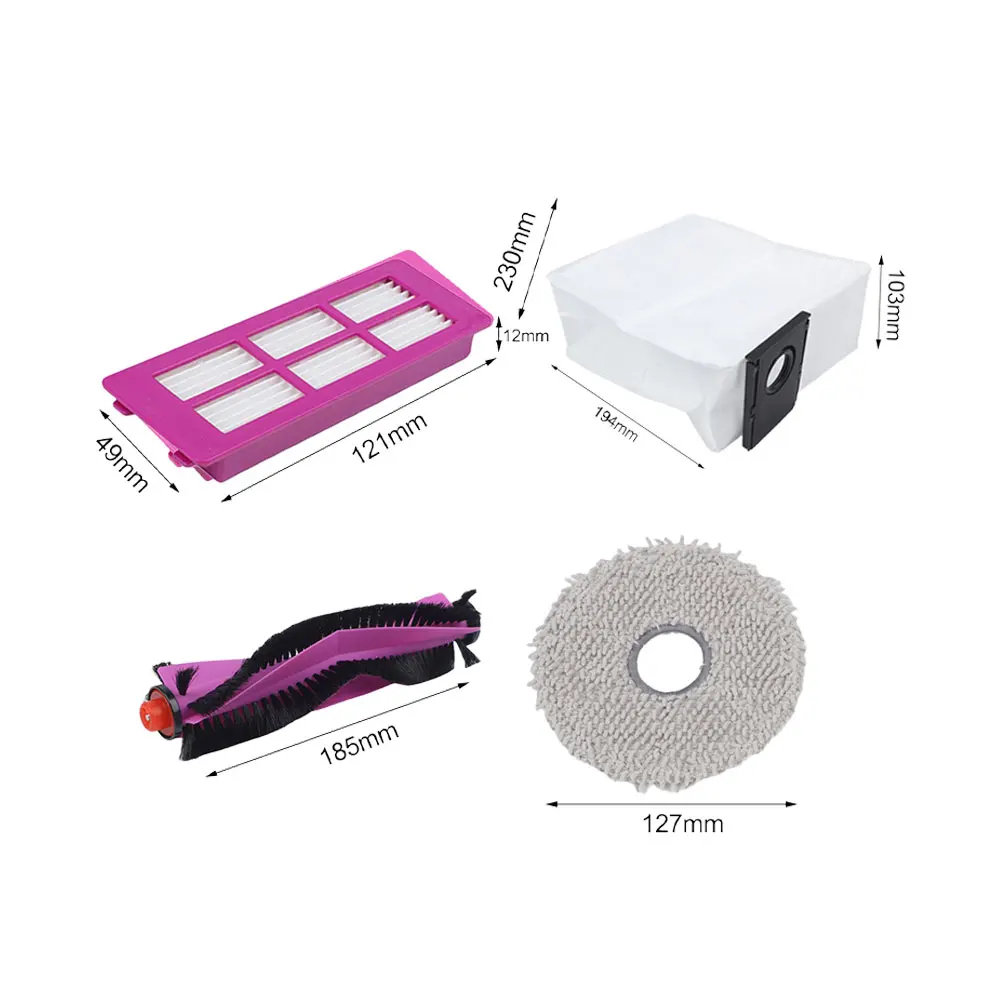 Comprehensive Replacement Accessories for EUREKA for v15 Pro J15 & For Ultra J15 Vacuum Main Brush Filters & Mop Cloths