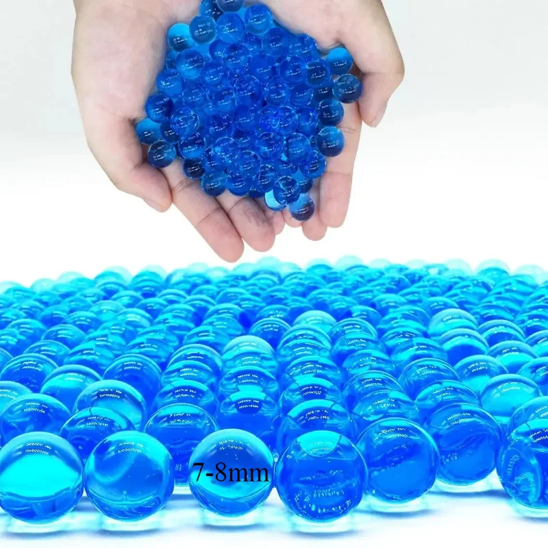 10000pcs Water Beads Gel Ball Gems Crystal Jelly Water Gel Beads for Pistolet Orbeez Gun Home Decoration 7 8 mm Shooting Toy 25g