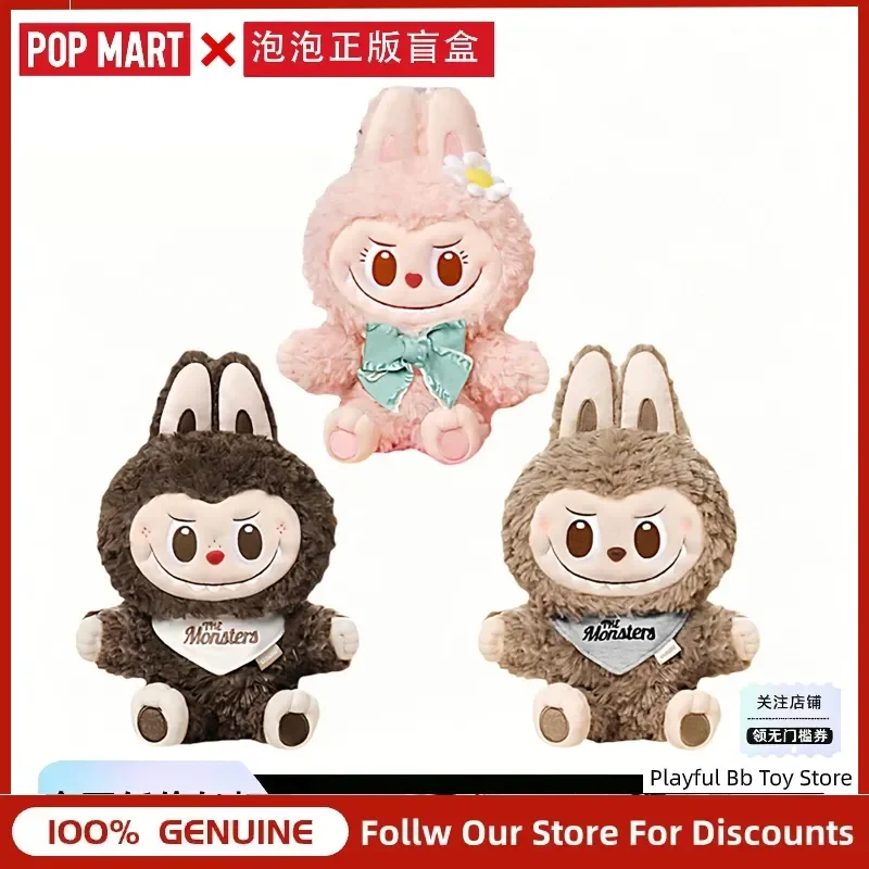 Pop Mart The Monsters Labubu Muñeco de Peluche Mokoko, Figura de Peluche, Adorno de Escritorio, Decoración Coleccionable, Regalo Personalizable para Adultos