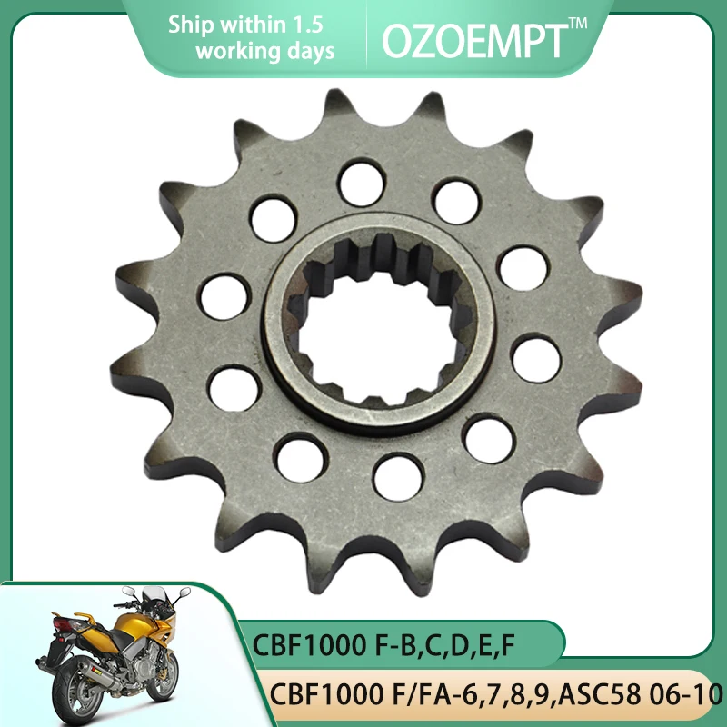 

Передняя Звездочка мотоцикла OZOEMPT 530-16T, применяется для CBF1000 F/FA-6,7,8,9,ASC58 F-B,C,D,E,F F-16 F- GT (ABS)